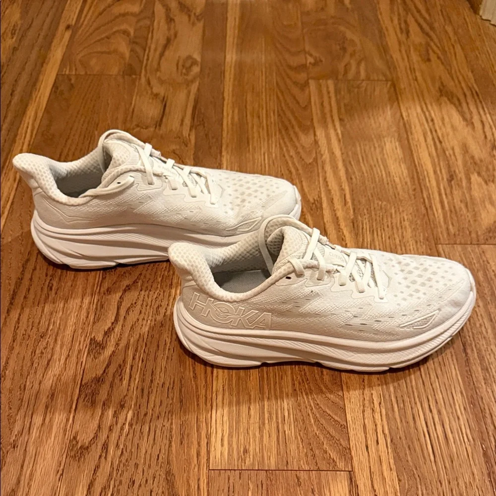 Hoka White Athletic Shoes - Picture 2 of 10